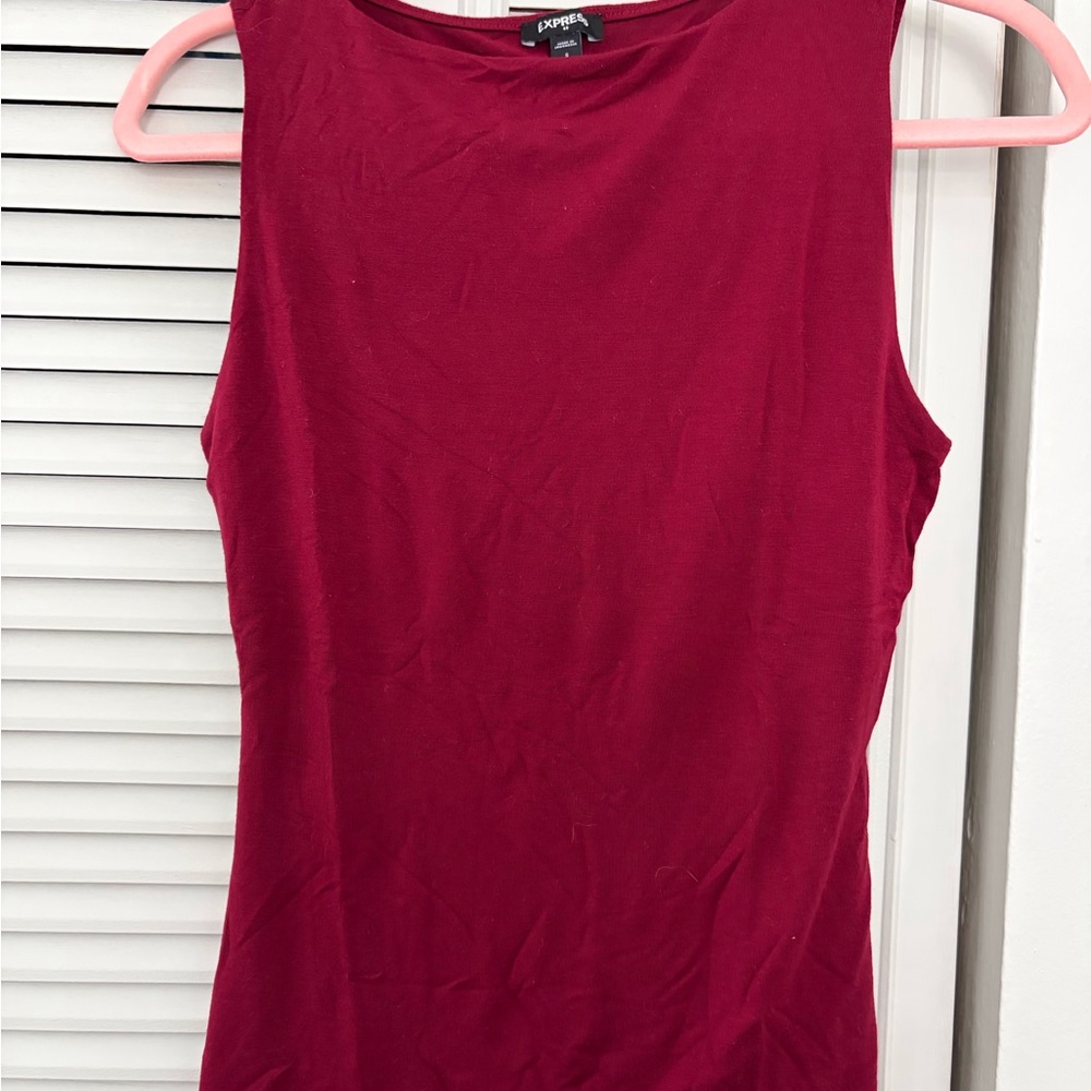 Express Women's Vibrant Red Tank Top